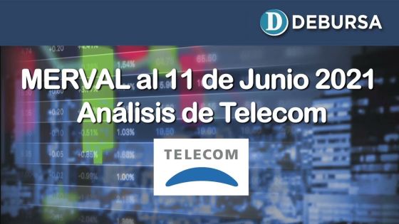 Análsis del MERVAL en pesos y dolares y la evolución de Telecom al 11 de junio 2021