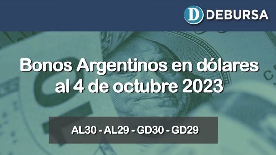 Análisis de los bonos argentinos en dólares al 4 de octubre 2023