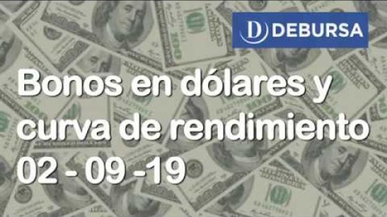 Bonso argentinos en dólares al 2 de septiembre 2019