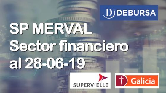 Índice SP MERVAL - Sector Financiero (Bancos) al 28 de junio 2019