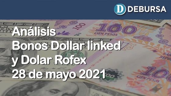 Relación de los bonos DollarLinked y el Dolar Rofex al 28 de mayo 2021