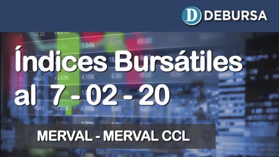 Índices bursátiles al 7 de febrero 2020: MERVAL y MERVAL Contado con Liqui (CCL)