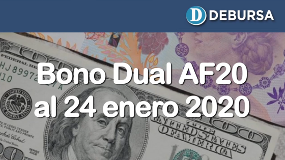 Bono Dual AF20 - Análisis de escenarios de rendimientos posibles al 24 de enero 2020