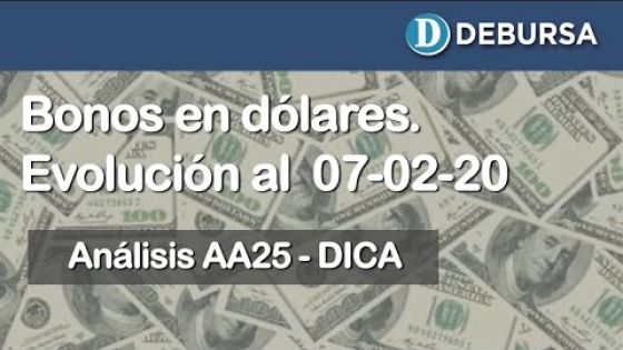 Bonos argentinos emitidos en dólares. Análisis al 7 de febrero 2020