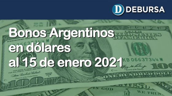 Análisis de los bonos argentinos en dólares al 15 de enero 2021