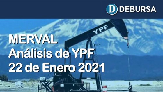 MERVAL - Analisis de las acciones de YPF al 22 de enero 2021