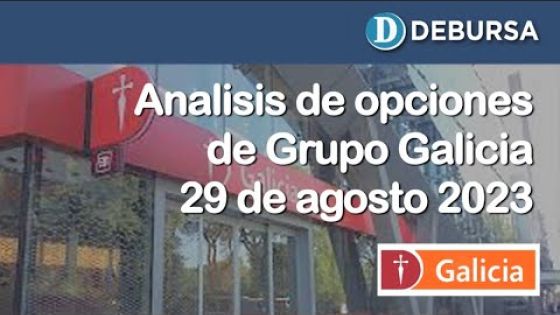 Análisis de opciones de Grupo Galicia. 29 de agosto 2023