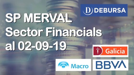 SP MERVAL - Análisis del sector Financials (bancos) al 2 de septiembre 2019