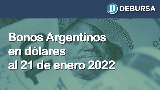 Análisis de los bonos argentinos emitidos en dolares al 21 de enero 2022