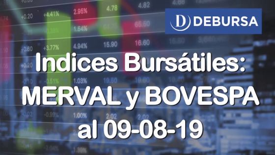 Índices Bursátiles: análisis del MERVAL y BOVESPA al 9 de agosto 2019