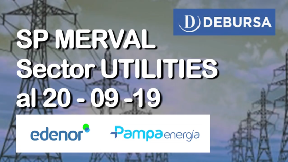Índice SP MERVAL - Sector Utilities (Electricas) al 20 de septiembre 2019