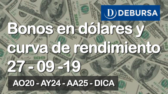 Bonos en dólares - Analisis y curva de rendimiento al 27 de Septiembre 2019