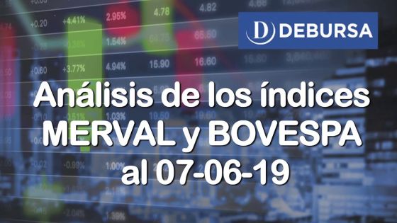 Análisis de los índices bursátiles MERVAL y BOVESPA al 7 de junio 2019