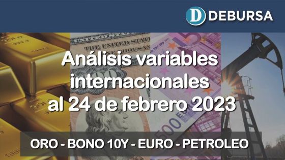 Análisis de variables internacionales al 24 de febrero 2023