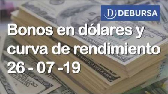 Bonos argentinos en dolares al 26 de julio 2019