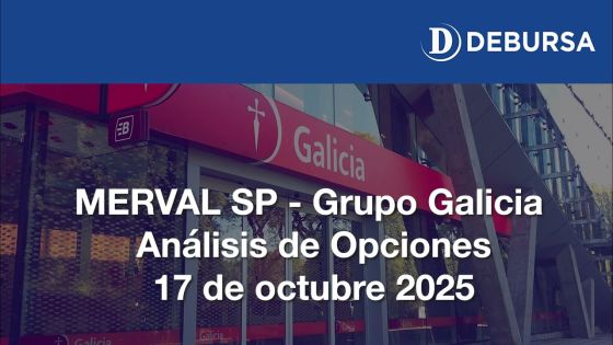 MERVAL SP - Grupo Galicia, análisis de Opciones - 17 de octubre 2025