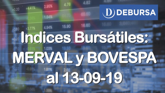 Índices Bursátiles: análisis del MERVAL y BOVESPA al 13 de septiembre  2019