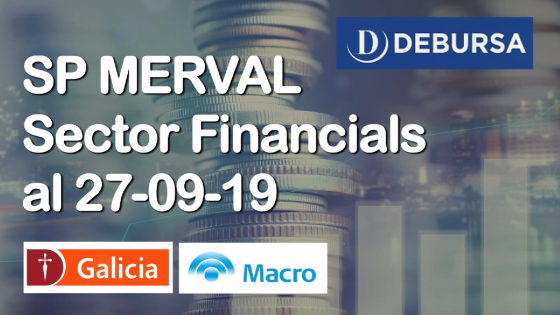 SP MERVAL - Análisis del sector Financials (bancos) al 27 de septiembre 2019