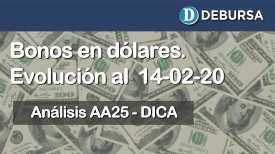 Bonos argentinos emitidos en dólares. Análisis al 14 de febrero 2020