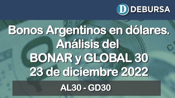 Bonos en dolares - Análisis de los bonos BONAR y GLOABL. 23 de diciembre 2022