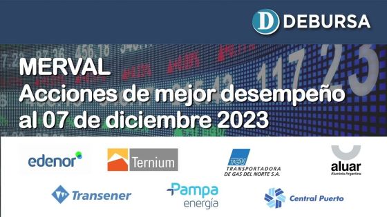 Análisis de las acciones argentinas mas positivas del Merval - 7 de diciembre 2023