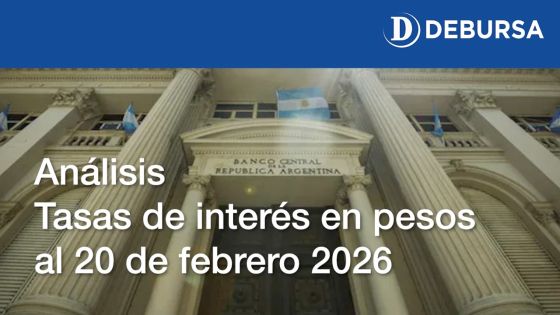 Análisis de tasas sobre el peso argentino al 20 de febrero 2026