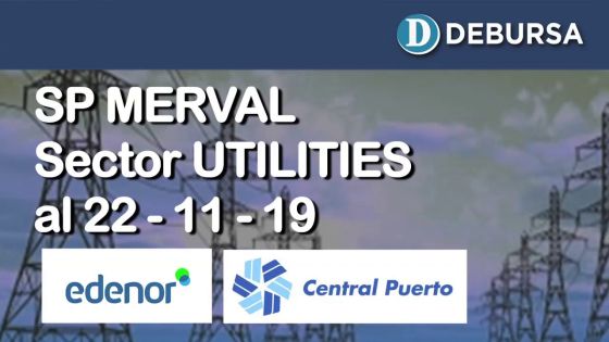 Índice SP MERVAL - Sector Utilities (Electricas) al 22 de noviembre 2019