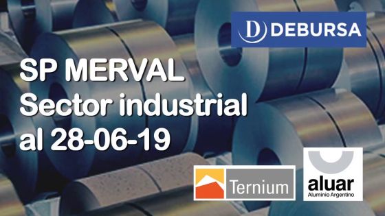 Índice SP MERVAL - Sector Industrial al 28 de junio 2019