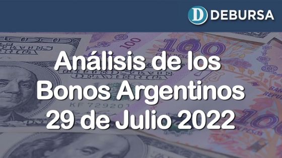 Bonos argentinos. Análisis al 29 de julio 2022