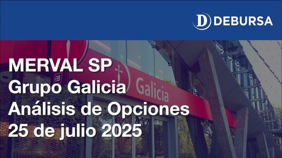 MERVAL SP - Grupo Galicia, análisis de Opciones - 25 de julio 2025