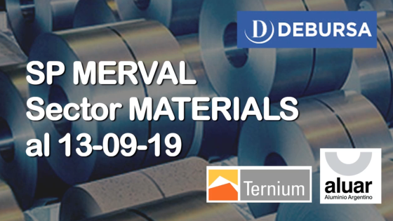 SP MERVAL - Análisis del sector Materials (industria) al 13 de septiembre 2019