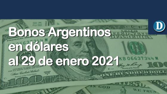 Análisis de los bonos argentinos en dólares al 29 de enero 2021