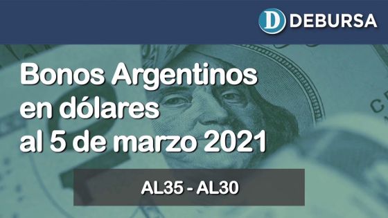 Análisis de los bonos argentinos en dólares al 5 de marzo 2021