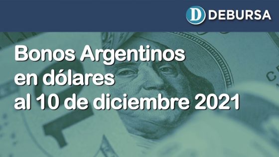 Análisis de los bonos argentinos emitidos en dolares al 10 de diciembre 2021