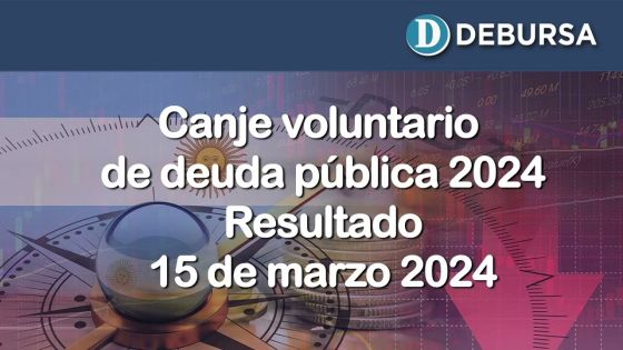 Resultado del canje voluntario de deuda pública con vencimiento 2024 - 15 de marzo 2024