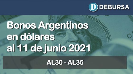 Análisis de los bonos argentinos emitidos en dolares al 11 de junio 2021