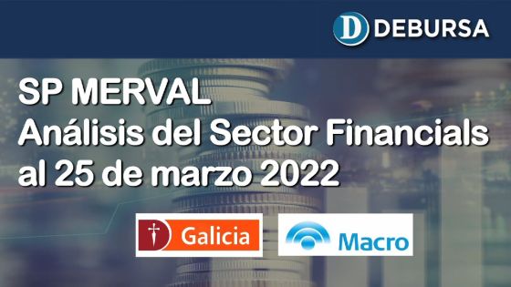 SP MERVAL - Análisis del Sector Financials (Bancos) al 25 de marzo 2022