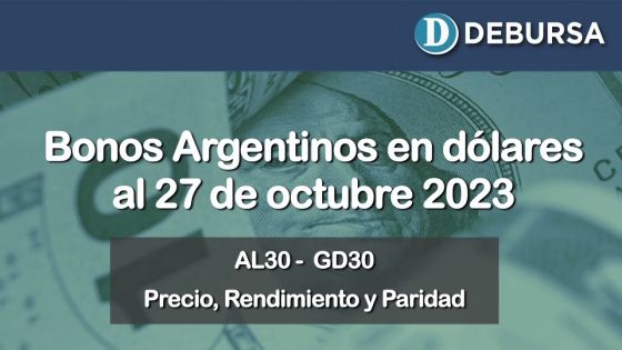 Análisis de los bonos argentinos en dólares al 27 de octubre 2023