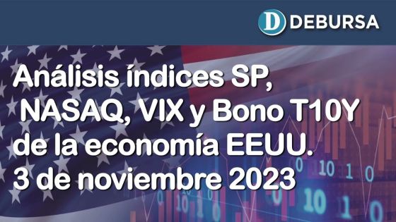 Análisis índices Nasdaq - SP500 - Vix y Bono Trasury 10Y al 3 de noviembre 2023