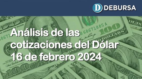Analisis de las cotizaciones del dolar al 16 de febrero 2024