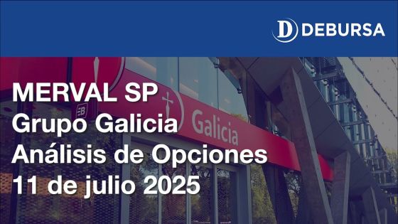 MERVAL SP - Grupo Galicia, análisis de Opciones - 11 de julio 2025