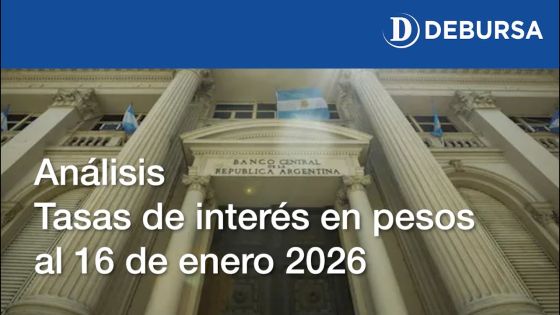 Análisis de tasas sobre el peso argentino al 16 de enero 2026