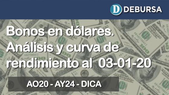 Bonos argentinos emitidos en dólares. Análisis al 3 de enero 2020